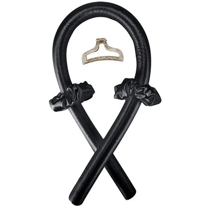 2Pcs Heat Free Hair Curler Satin Silk Sleeping Cap Set Headwrap for Natural Curly Hair Long Hair Care Wave Sleeping Curling Tool