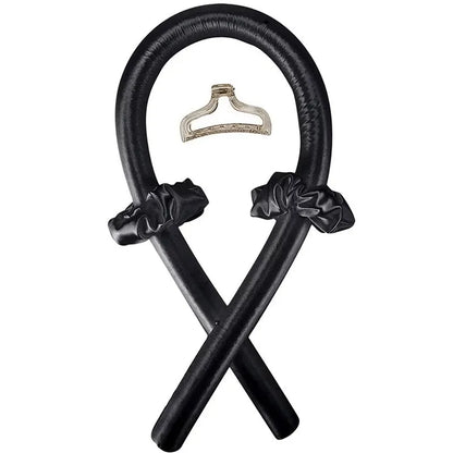 2Pcs Heat Free Hair Curler Satin Silk Sleeping Cap Set Headwrap for Natural Curly Hair Long Hair Care Wave Sleeping Curling Tool