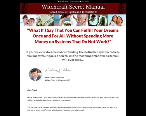 Witchcraft Secret Manual. 75% – Great Sales!